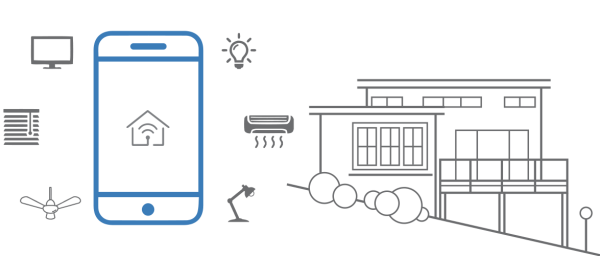 Умный дом рисунок карандашом