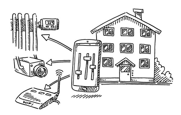 Раскраска умный дом