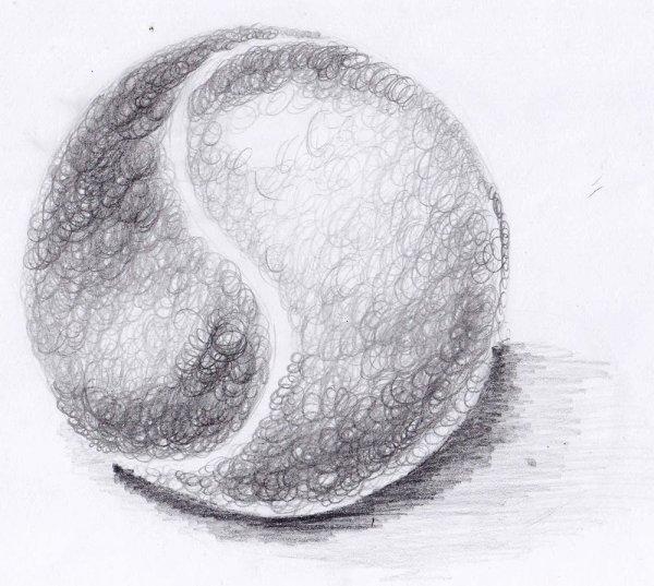 Шар карандашом