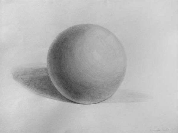 Шар Светотень штриховка