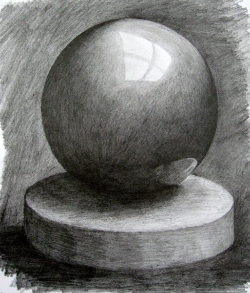 Гипсовый шар для рисования