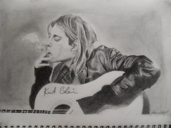 Нирвана портрет Курт Кобейн