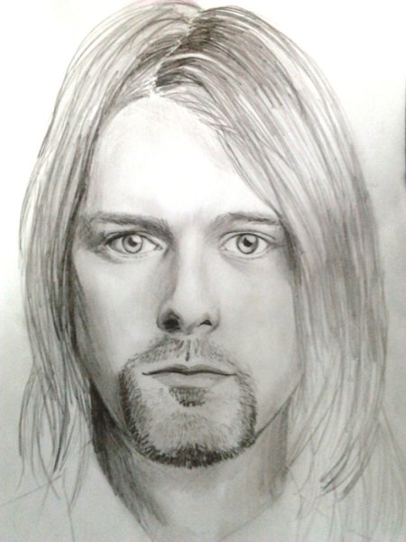 Курт Кобейн рисунок