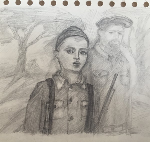 Дети войны карандашом