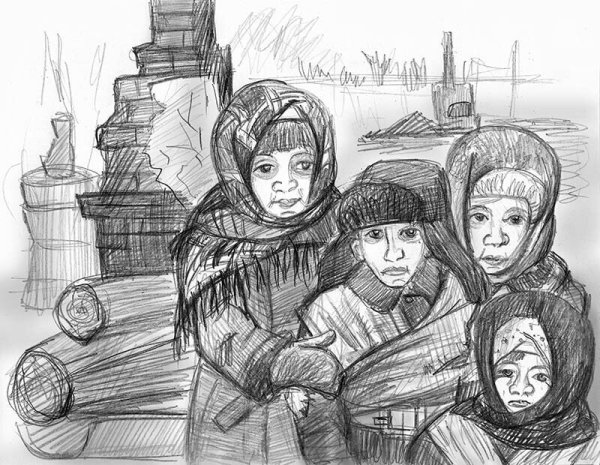 Рисунки на тему детство опаленное войной