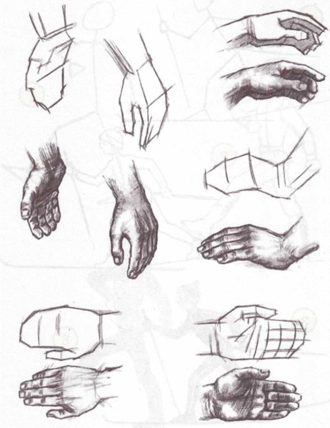 Руки для рисования аниме