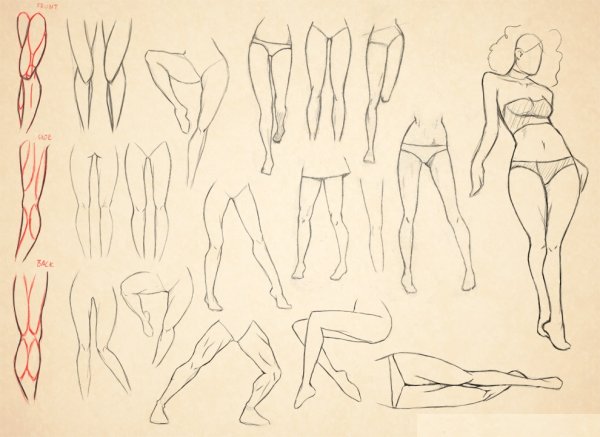 Ступни ног для рисования