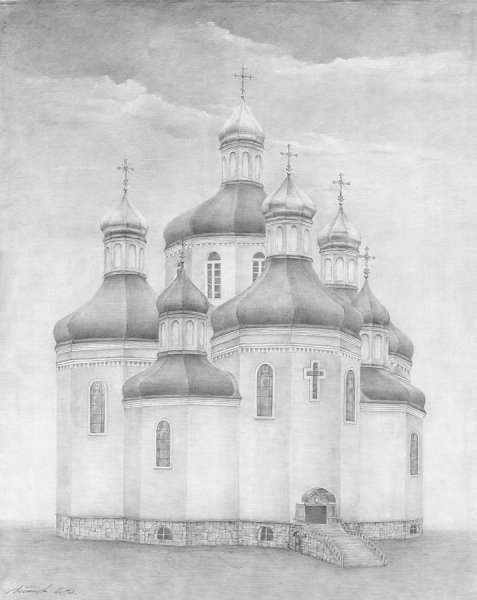 Рисунки храмов карандашом