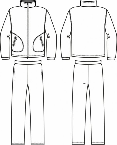 Эскиз спортивного костюма