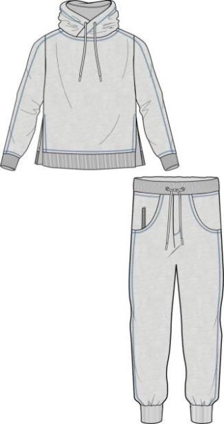 Технический эскиз спортивного костюма