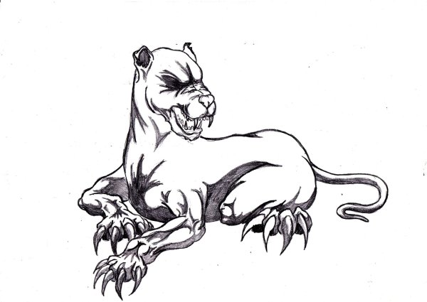 Рисунки злых собак для срисовки