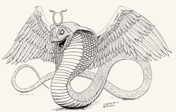 Кобра рисунок