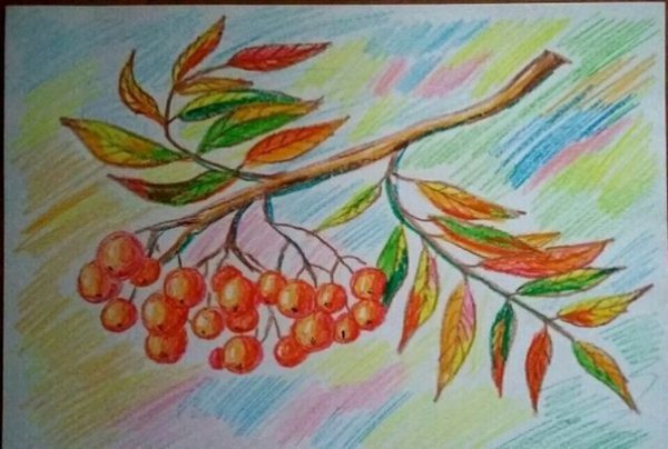 Изо ветка рябины