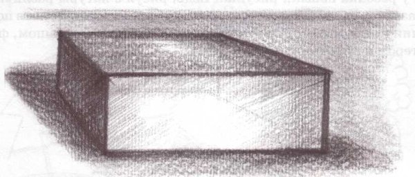 Прямоугольник в перспективе карандашом