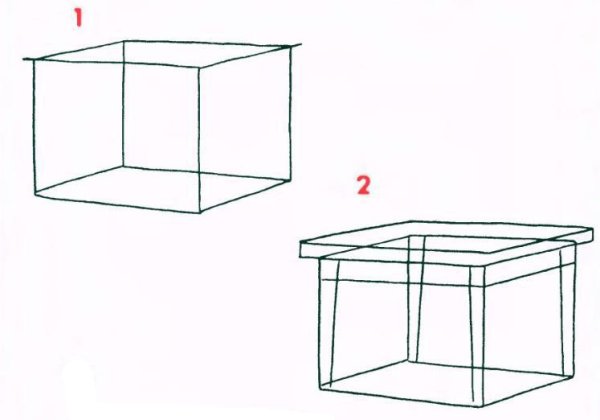 Спичечные коробки рисунок перспектива