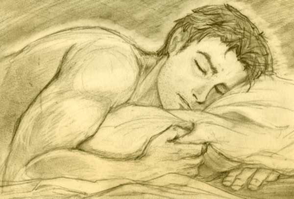 Парень рисунок