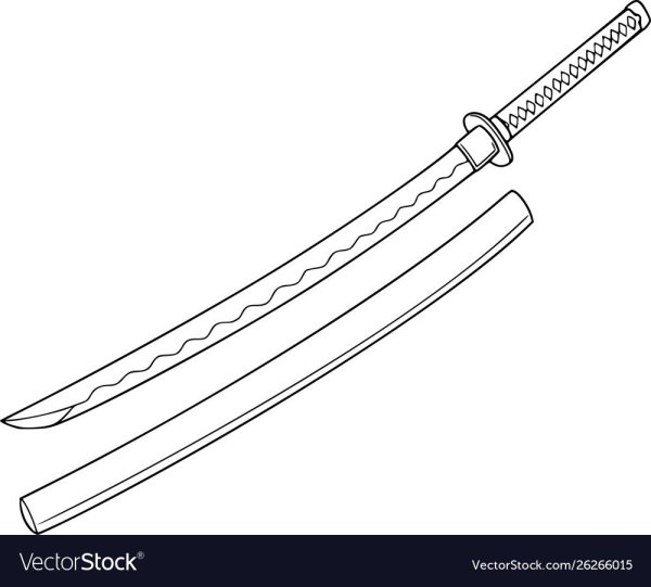 Катана акаме чертеж