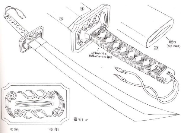 Катана для срисовки