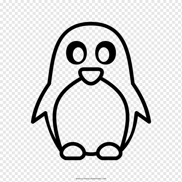 Пингвин для срисовки