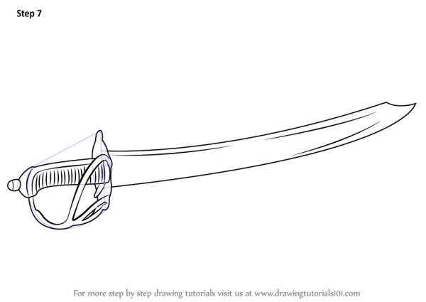 Катана чертеж сбоку