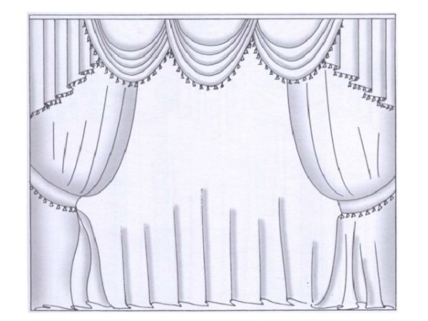 Шторы на сцену эскизы