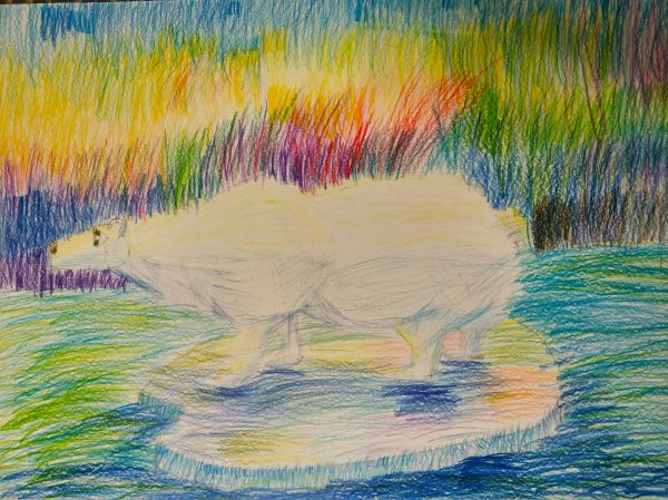 Умка и Северное сияние