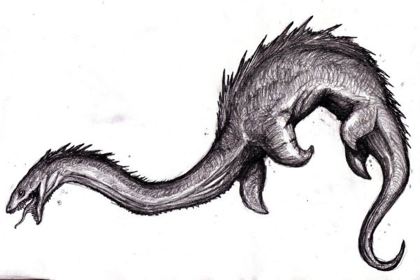 Лохнесское чудовище нарисовать