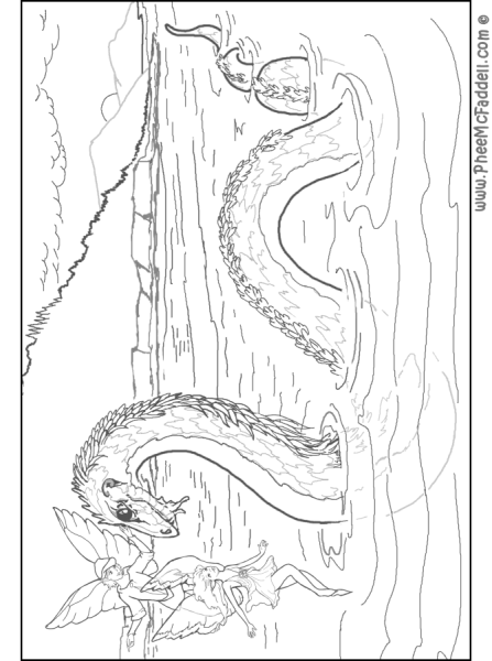 Лохнесское чудовище раскраска