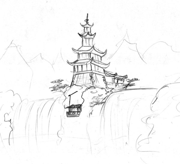 Шаолинь буддийский монастырь раскраска