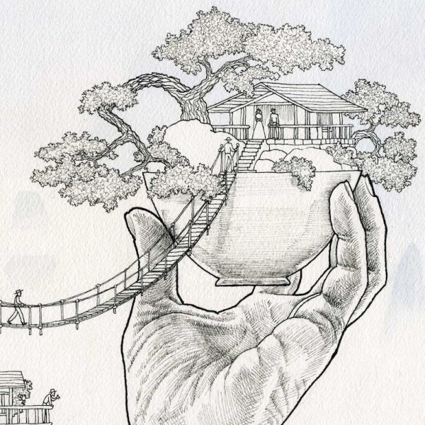 Пагода китайская архитектура рисунок