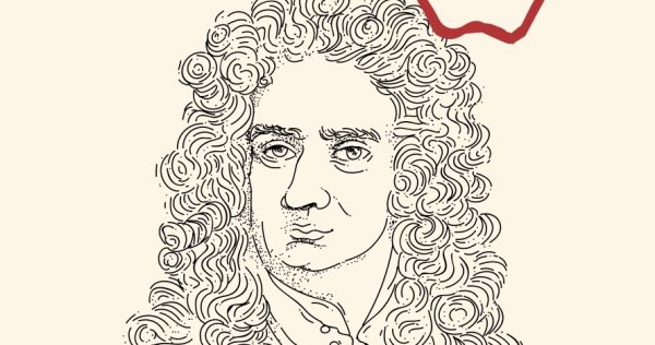 Исаак Ньютон раскраска