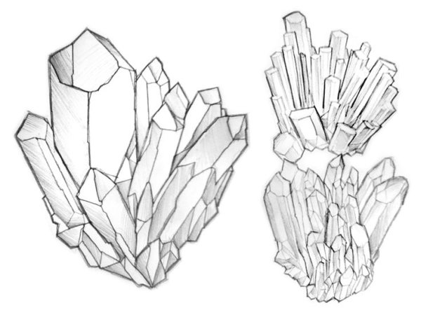 Кристалл рисунок
