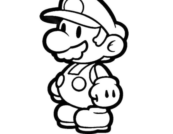 Paper Mario раскраска