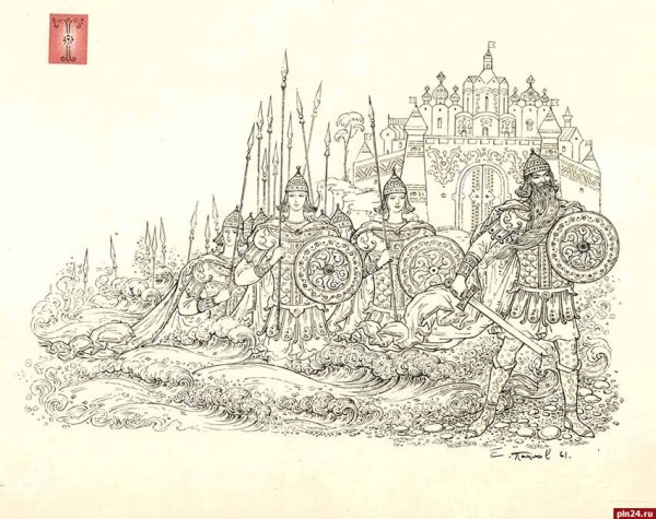 33 Богатыря сказка Пушкина о царе Салтане
