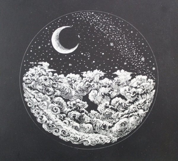 Нарисовать луну