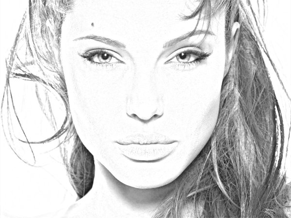 Портрет карандашом в фотошопе