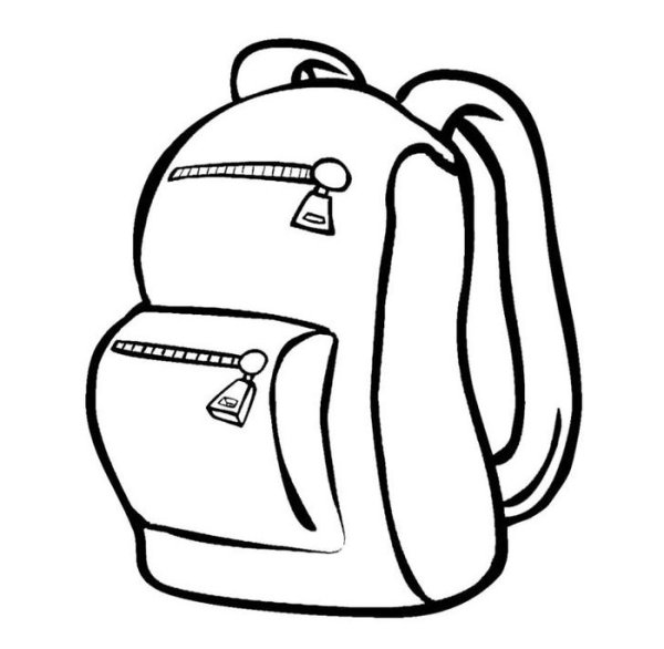 Рюкзак раскраска для детей