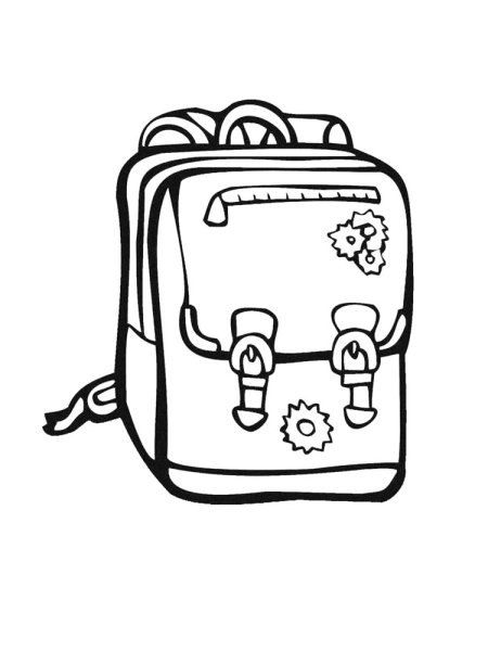 Рюкзак раскраска для детей