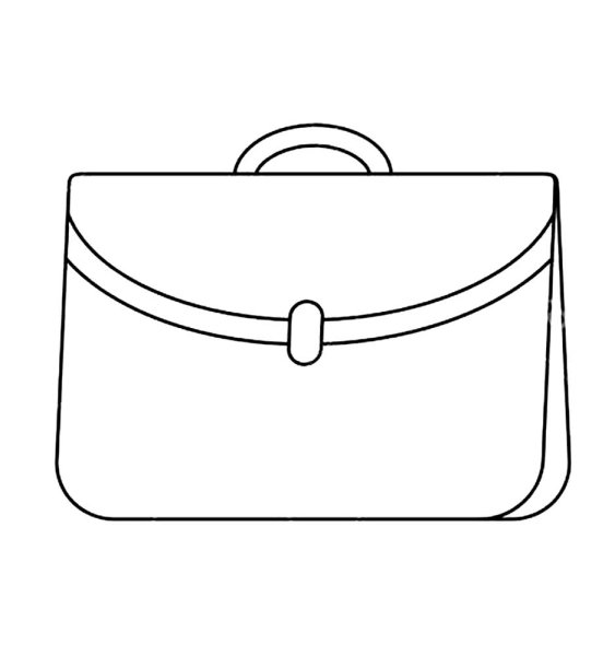 Портфель раскраска