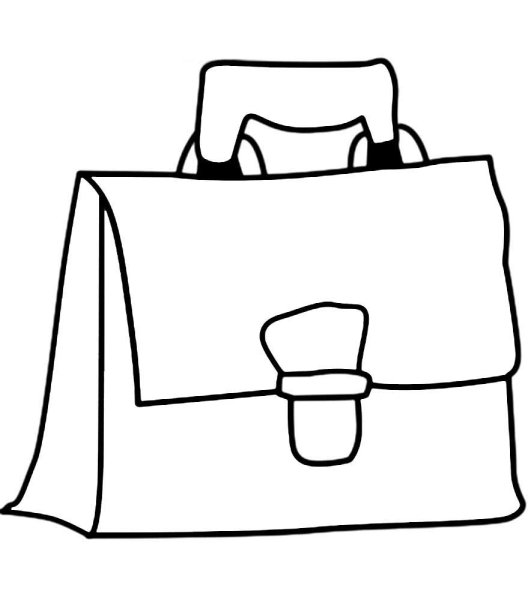 Портфель раскраска для детей