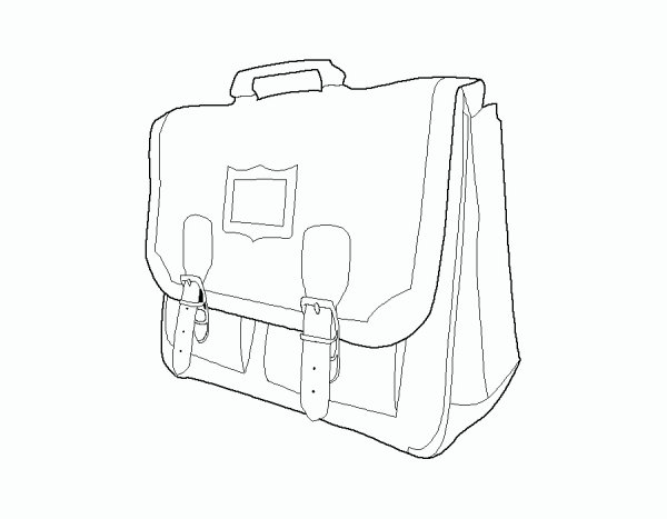 Портфель раскраска