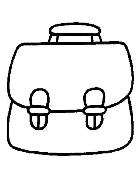 Раскраска ранец школьный