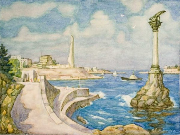 Херсонес памятник Севастополя рисунок