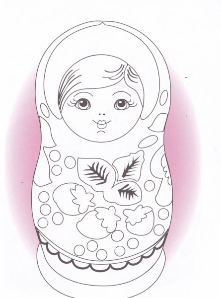 Рисование матрешки