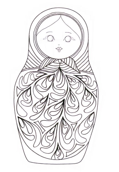 Узоры для матрешки