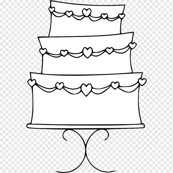 Рисунок тортика на день рождения