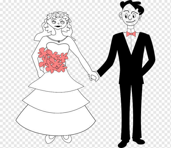 Свадебный скетч невеста и жених