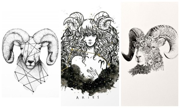 Раскраска Овен девушка