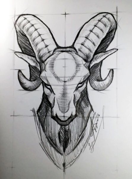 Козерог раскраска