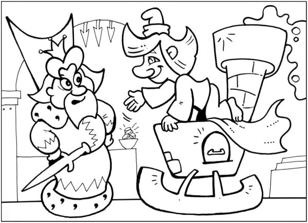 Емеля раскраска